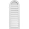 Ekena Millwork Round Top Surface Mount PVC Gable Vent w/ 2"W x 2"P Brickmould Sill Frame, 14"W x 38"H GVPRT14X3803SN - alternate 1